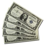 1957 $1.00 Silver Certificate CU (Fr#1619) 20 Consecutive
