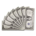 1957 $1.00 Silver Certificate CU (Fr#1619) 8 Consecutive