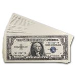 1957-B $1.00 Silver Certificate CU (Fr#1621) 20 Consecutive