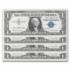 1957-B* $1 Silver Cert AU (Fr#1621*) Star Notes, 4 Consecutive