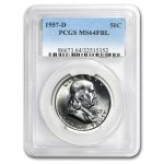 1957-D Franklin Half Dollar MS-64 PCGS (FBL)