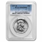 1957-D Franklin Half Dollar MS-65 PCGS (FBL)