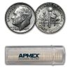 1957-D Roosevelt Dime 50-Coin Roll BU