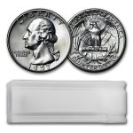 1957-D Washington Quarter 40-Coin Roll BU