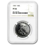 1957 Franklin Half Dollar PF-66 NGC