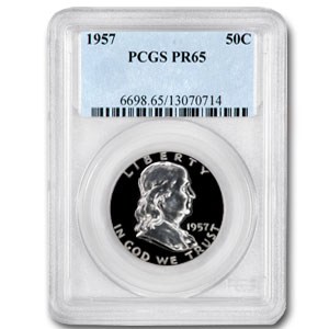 1957 Franklin Half Dollar PR-65 PCGS