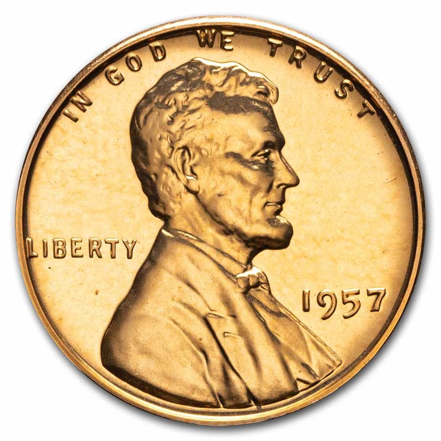 1957 Lincoln Cent Gem Proof (Red)