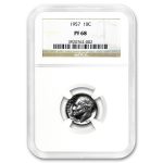 1957 Roosevelt Dime PF-68 NGC
