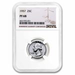 1957 Washington Quarter PF-68 NGC