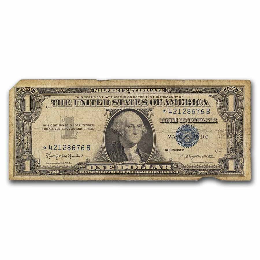 1957s* $1.00 Silver Certificate G/VG (Star Note)