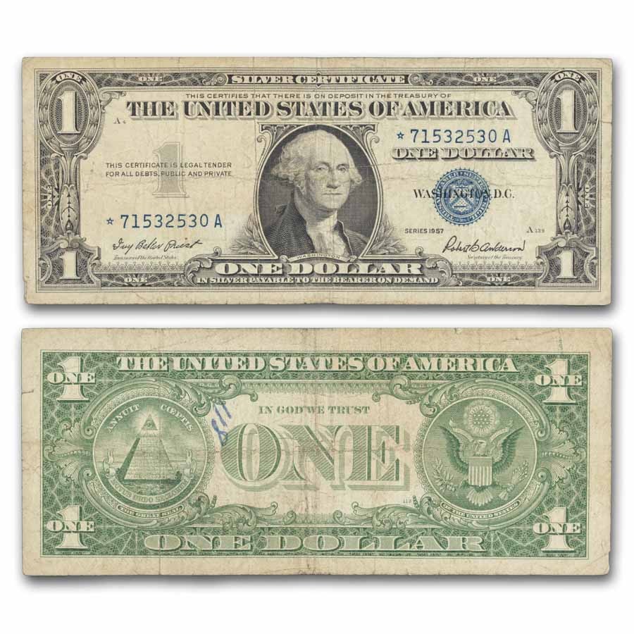 1957s* $1.00 Silver Certificate VG/VF (Star Note)