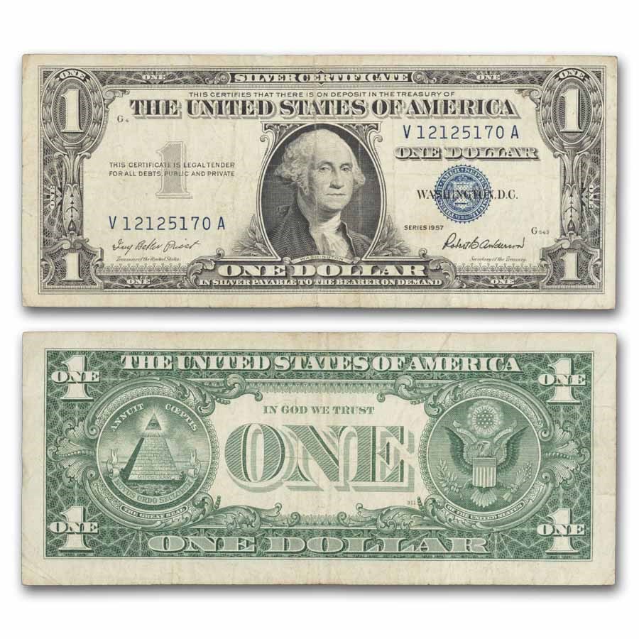 1957s $1.00 Silver Certificate VG/VF