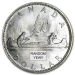 1958-1967 Canada Silver Dollar AU (ASW .60)