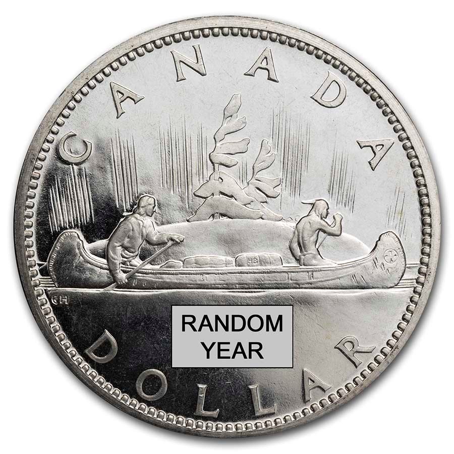 1958-1967 Canada Silver Dollar BU (ASW .60)