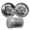1958-D Franklin Half Dollar 20-Coin Roll BU