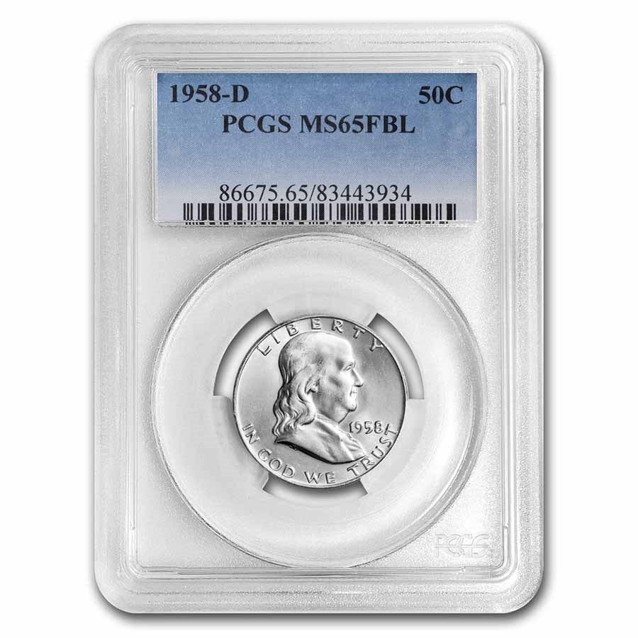 1958-D Franklin Half Dollar MS-65 PCGS (FBL)