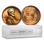 1958-D Lincoln Cent 50-Coin Roll BU