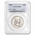 1958 Franklin Half Dollar PR-66 PCGS
