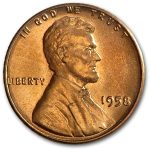 1958 Lincoln Cent BU (Red)