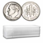 1958 Roosevelt Dime 50-Coin Roll Proof