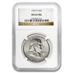 1959-D Franklin Half Dollar MS-64 NGC (FBL)