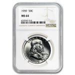1959 Franklin Half Dollar MS-64 NGC