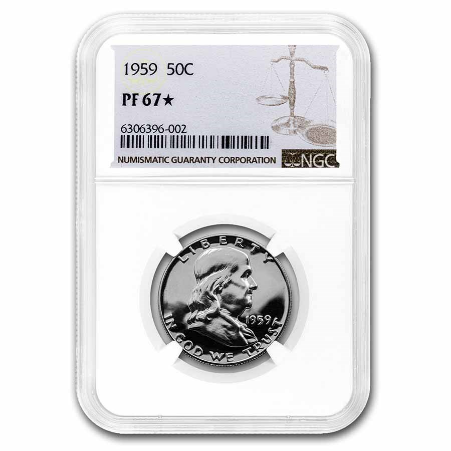 1959 Franklin Half Dollar PF-67* NGC