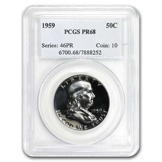 1959 Franklin Half Dollar PR-68 PCGS