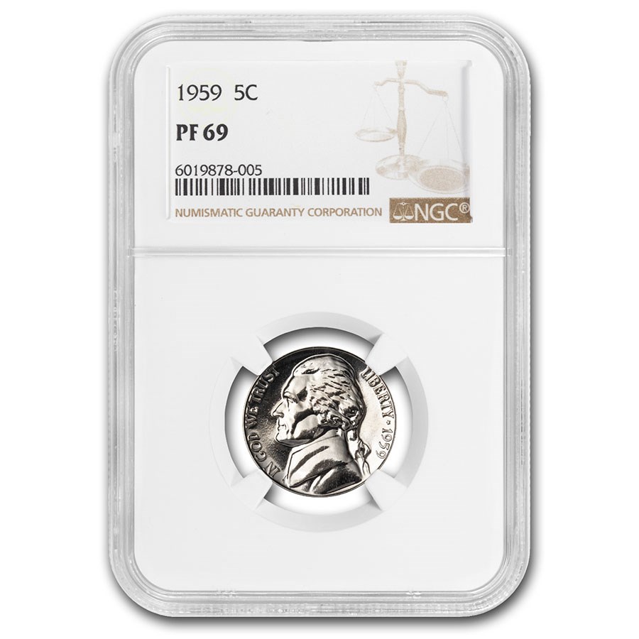 1959 Jefferson Nickel PF-69 NGC