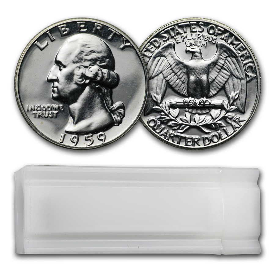 1959 Proof Washington Quarter 40-Coin Roll