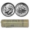 1959 Roosevelt Dime 50-Coin Roll BU (Bank Wrapped)