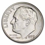 1959 Roosevelt Dime Gem Proof