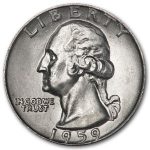 1959 Washington Quarter BU