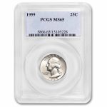 1959 Washington Quarter MS-65 PCGS