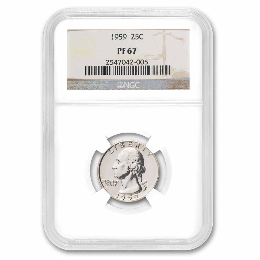1959 Washington Quarter PF-67 NGC