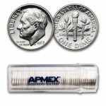 1960-1964 Roosevelt Dime 50-Coin Roll Proof