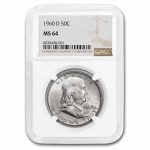 1960-D Franklin Half Dollar MS-64 NGC