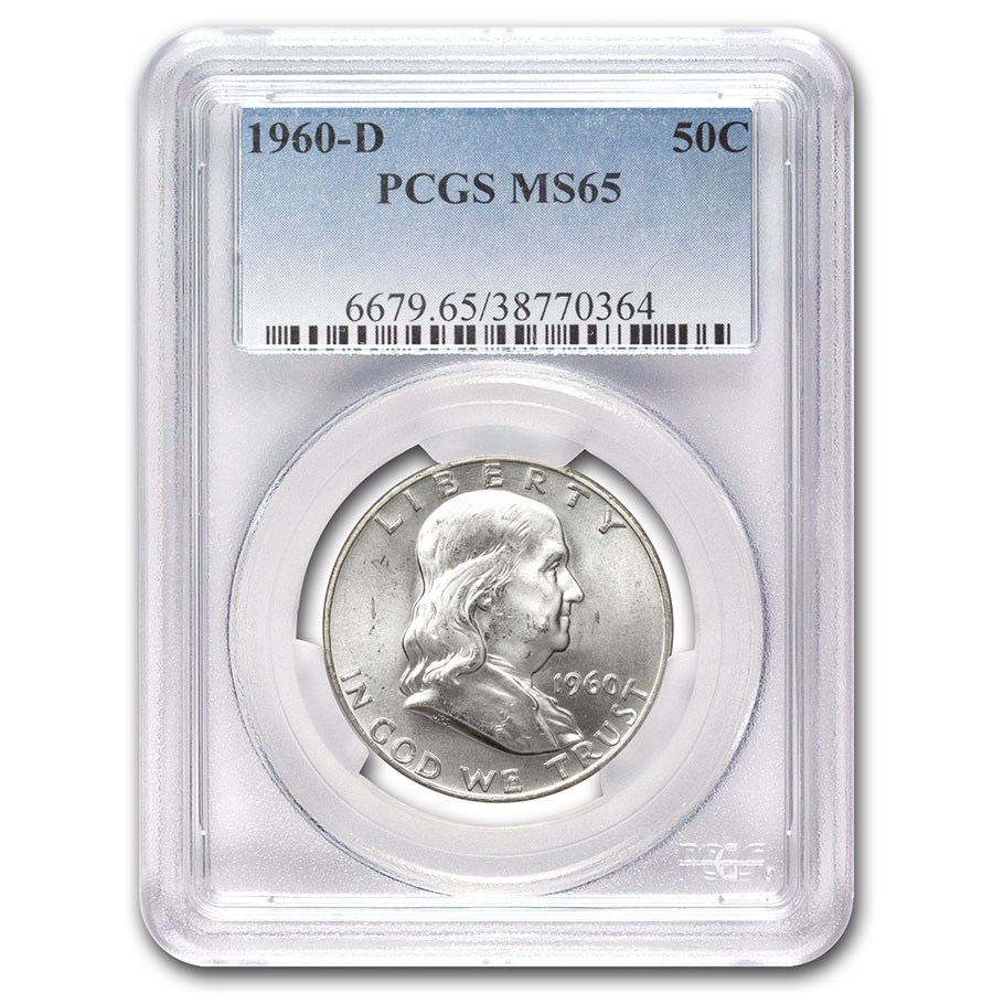 1960-D Franklin Half Dollar MS-65 PCGS