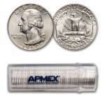 1960-D Washington Quarter 40-Coin Roll BU