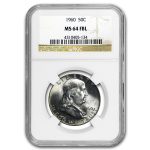 1960 Franklin Half Dollar MS-64 NGC (FBL)