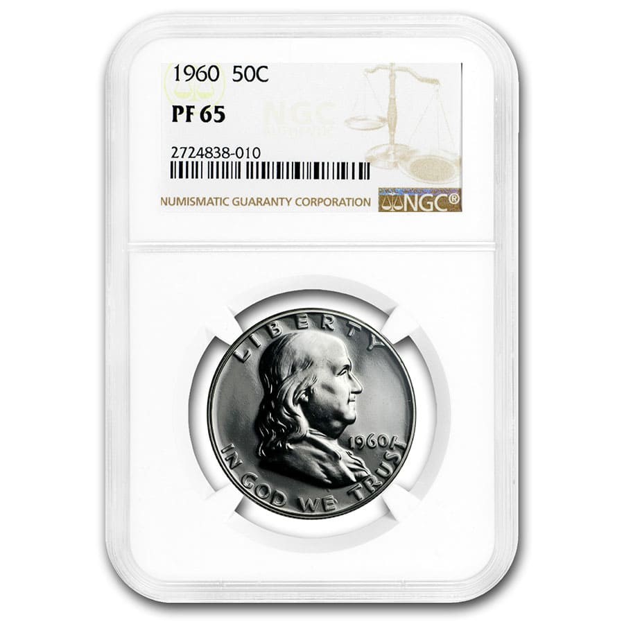 1960 Franklin Half Dollar PF-65 NGC