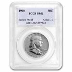 1960 Franklin Half Dollar PR-66 PCGS