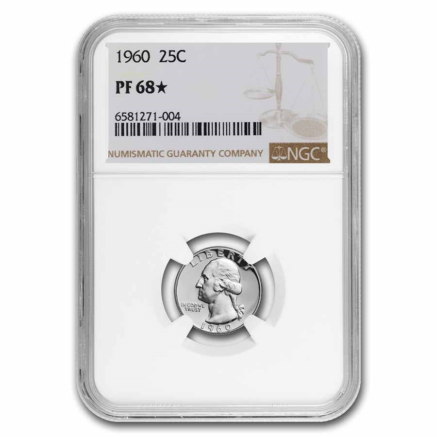 1960 Washington Quarter PF-68* NGC