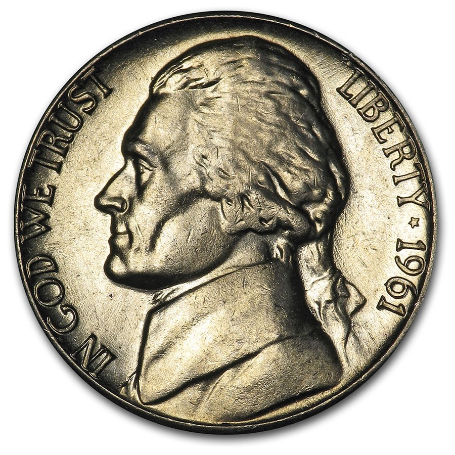 1961-D Jefferson Nickel BU