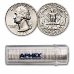 1961-D Washington Quarter 40-Coin Roll BU