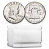 1961 Franklin Half Dollar 20-Coin Roll Avg Circ
