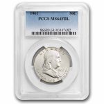 1961 Franklin Half Dollar MS-64 PCGS (FBL)
