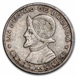 1961 Panama Silver 1/10 Balboa Avg Circ