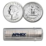 1961 Washington Quarter 40-Coin Roll BU