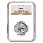 1961 Washington Quarter PF-68 NGC